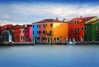 More colourful houses in Burano,  Italy