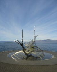 Reykjavik longship sculpture