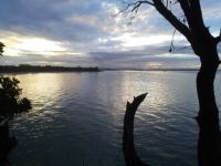 Sunset on the river at Yamba, New South Wales