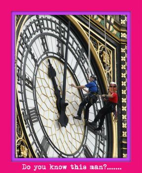 Cowardly Criminals Caught Climbing Clock.......