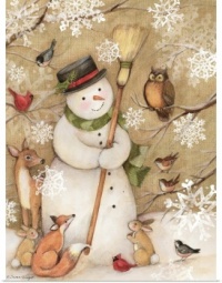 Woodland Snowman by Susan Winget