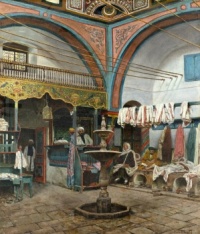Italo Nunes-Vais | Nell' Hammam, Tunisia (1892