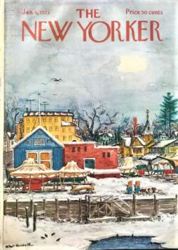 The New Yorker - January 6, 1973 / Cover art by Albert Hubbell