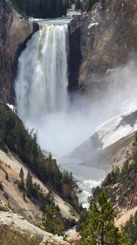 Heaven on Earth lower falls Grand Canyon of Yellowstone National Park