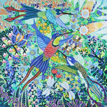 Solve Birds of Paradise jigsaw puzzle online with 144 pieces