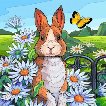 Solve Bunny jigsaw puzzle online with 225 pieces