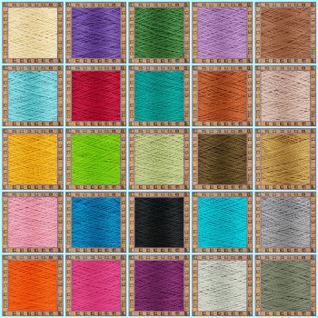 Solve embroidery thread delight jigsaw puzzle online with 100 pieces