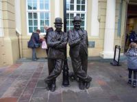 Laurel & Hardy Statue Ulverston Cumbria uk