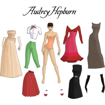 audrey hepburn paper dolls