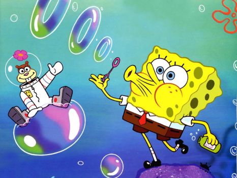 Spongebob and Sandy