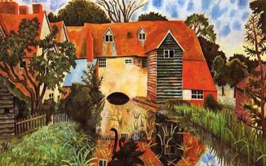 "Mill at Tidmarsh" by Dora Carrington. She used to live there.