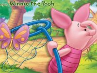 Hunting Butterflies Piglet in Winnie The Pooh
