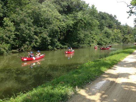 Canoes on the C&O Canal