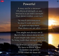 Ourr inner strength