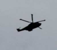 Helikopter over haven :-)