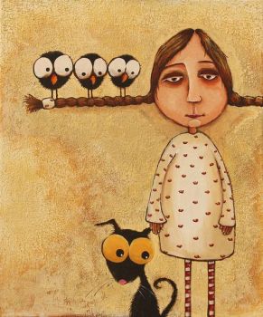 Whimsical - Lucia Stewart, Three little Crows