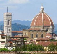 Florence, Piazza del Duomo from the Boboli Gardens