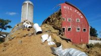 Collapsed Silo and barn