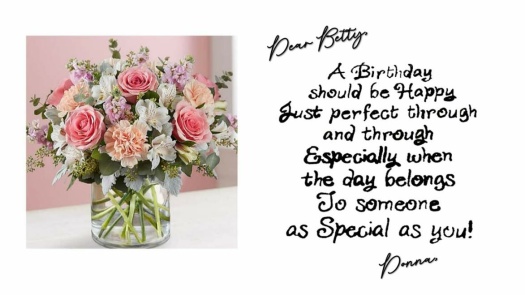 Solve Happy Birthday Betty jigsaw puzzle online with 15 pieces