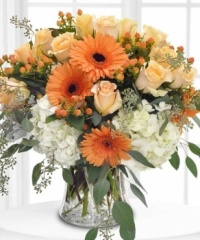Happiness is....Gorgeous Gerbera and Rose Bouquet.