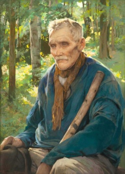 Firmin Baes (Belgian, 1874–1943), Old Farmer from Condroz