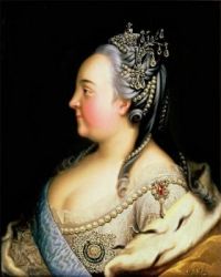 Elisabeth Petrovna par Heinrich Buchholz. Vers 1768.