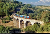 A splash of color amid the arid-looking, yet green landscape of Greece!