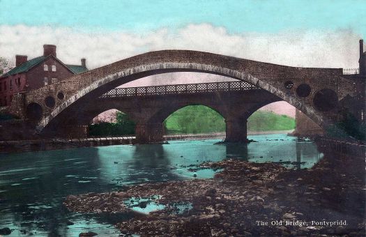 The Old Bridge, Pontypridd in Colour