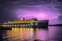 Stormy night for SS Badger ferry