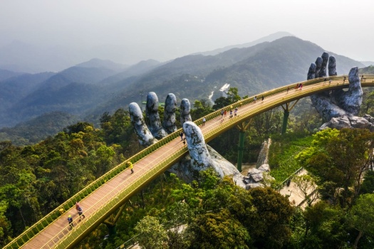 The Golden Bridge in Danang, Vietnam