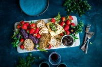 Fruits and Crackers Platter
