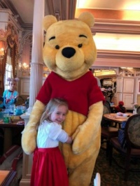 granddaughter with winnie the pooh
