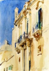 Façade of a Palazzo, Girgente, Sicily by John Singer Sargent