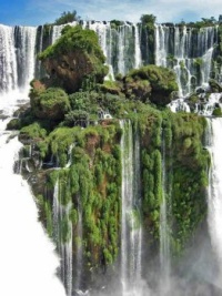 Iguazu Falls - waterfall island