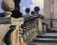 The Steps of the Church of S. S. Domenico-e-Siste in Rome by John Singer Sargent