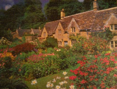 Bibury in the Cotswolds in Gloucestershire, England