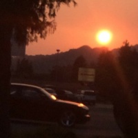 Smoky sunset, Washington State