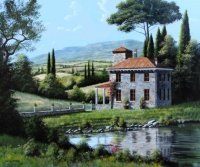 The Tuscan Landscape by Bill Saunders