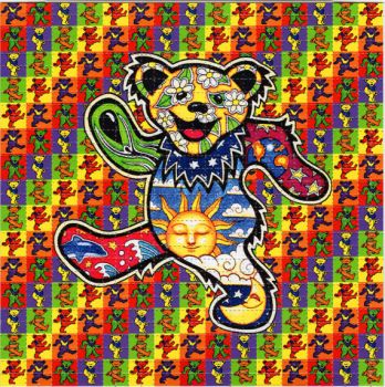 Solve Grateful Dead Acid Sheet jigsaw puzzle online with 81 pieces