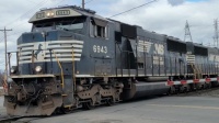 NS 6943 leading a local out of Edgemoor Yard