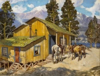 Hernando Gonzallo Villa (American, 1881–1952), Cabin Believed to be Edgar Payne's (1944)