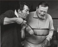 Dean Martin and John Wayne cooking