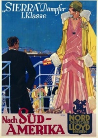 'Sierra' Damfer I Klasse, 1920's, shipping line poster by Bernd Steiner (Austrian, 1884-1933)