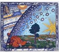 Flammarion Engraving with colors