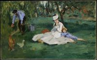 Monet Family in Their Garden