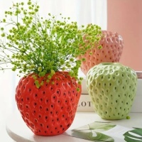 Strawbery shaped flower pots