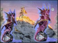 Dawn's Light Dragon Before & After (Large B)