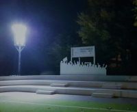 Bökelbergdenkmal bei Nacht