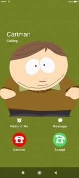 Cartman calling me