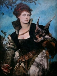 Hans Makart: Die Falknerin (1880)